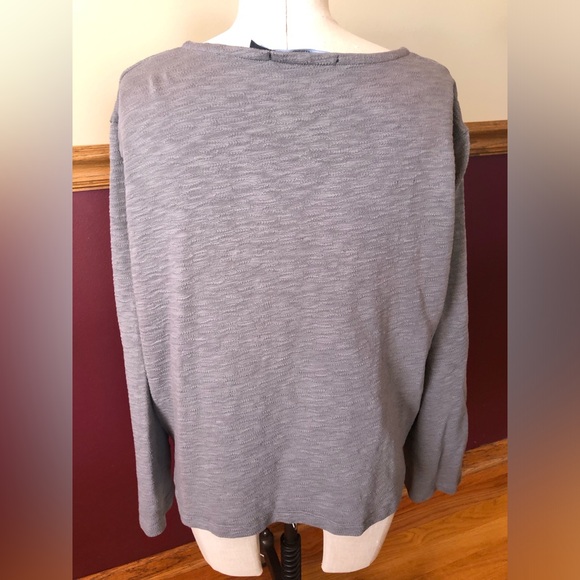 Gudrun Sjoden knit cotton gray cardigan with double buttons xl - Picture 2 of 6